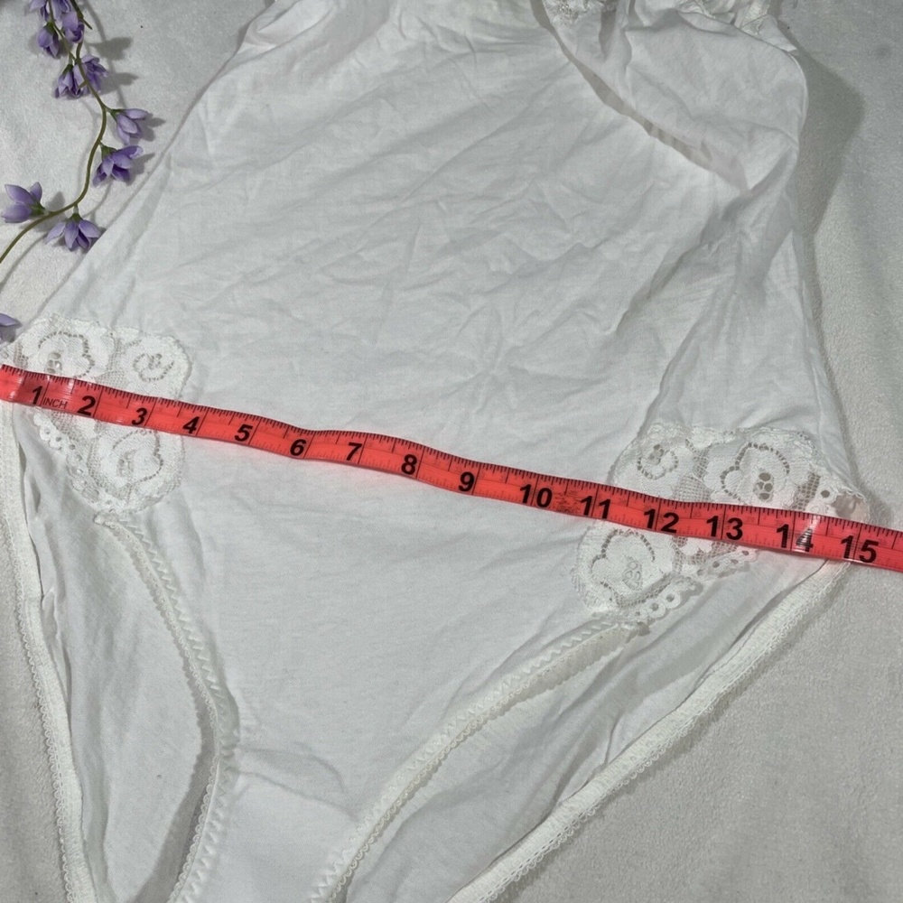 NEW Free People Intimately FP [ Small‎ ] Side of Sass Lace Trim Bodysuit - Picture 9 of 12